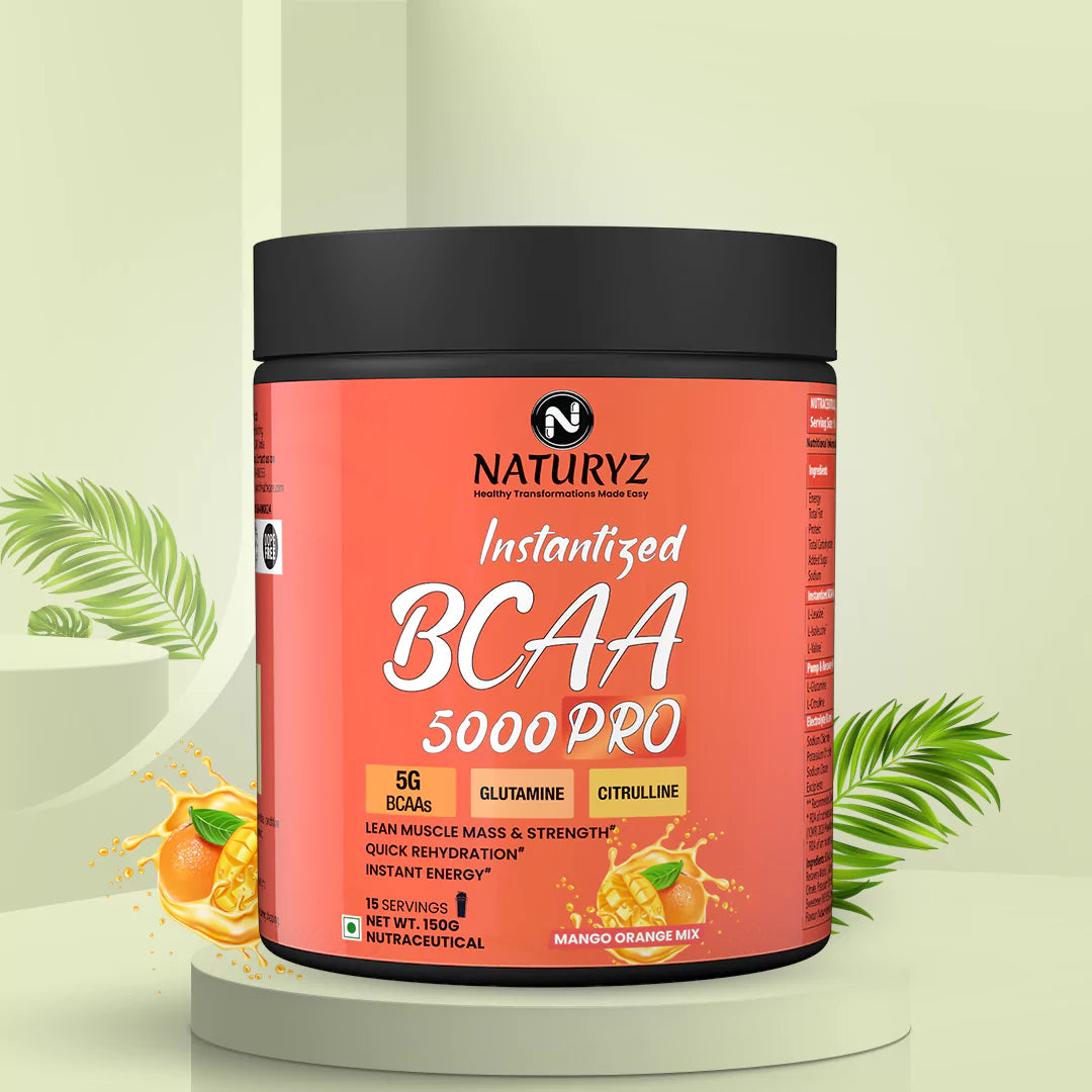 Instantized BCAA 5000 PRO With 5G Vegan BCAAs (Mango Orange Mix)