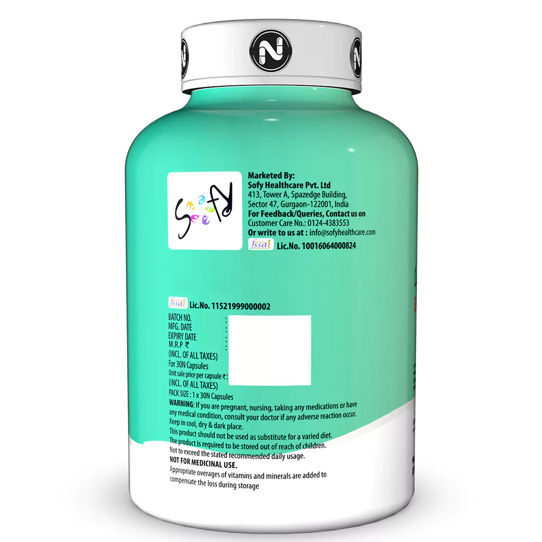 Liposomal Glutathione with Grape Seed Extract | Skin Brightening Supplement with Vitamin C - 30 Capsules