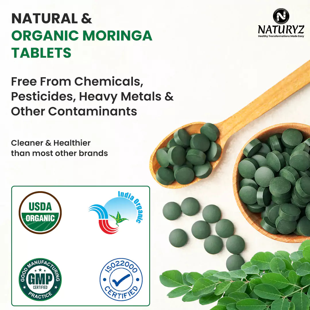 Organic Moringa Highest Strength 1200mg tablets