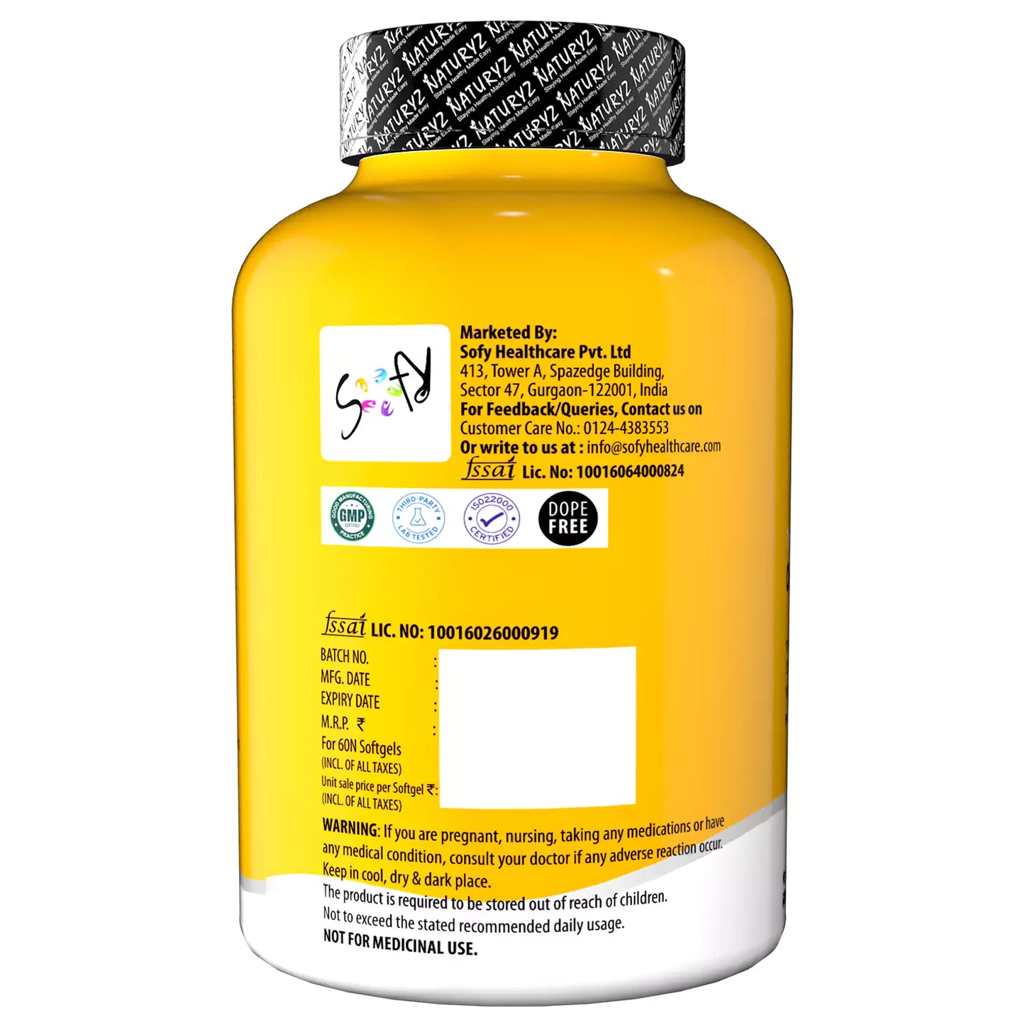 World's First Mango Flavored Triple Omega 3 Fish Oil - 60 Capsules