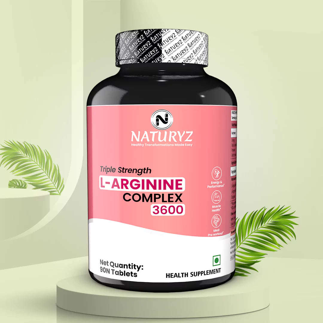 Triple Strength 3600mg L-Arginine Complex | Bioactive form Arginine AKG