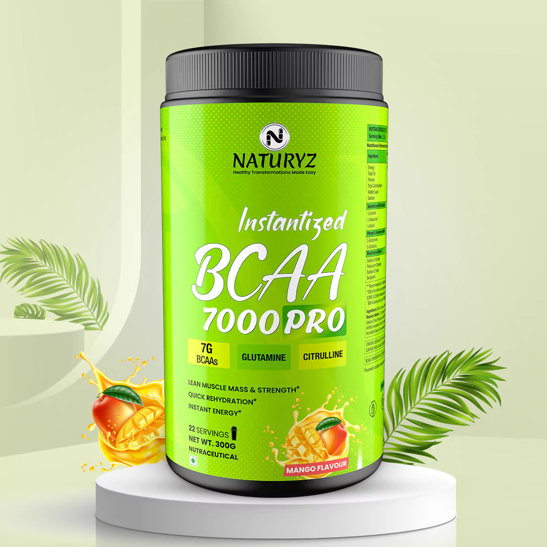 Instantized BCAA 7000 PRO With 7G BCAAs  Instant Energy (Mango) - 300G