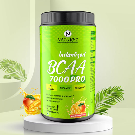 Instantized BCAA 7000 PRO With 7G BCAAs  Instant Energy (Mango) - 300G