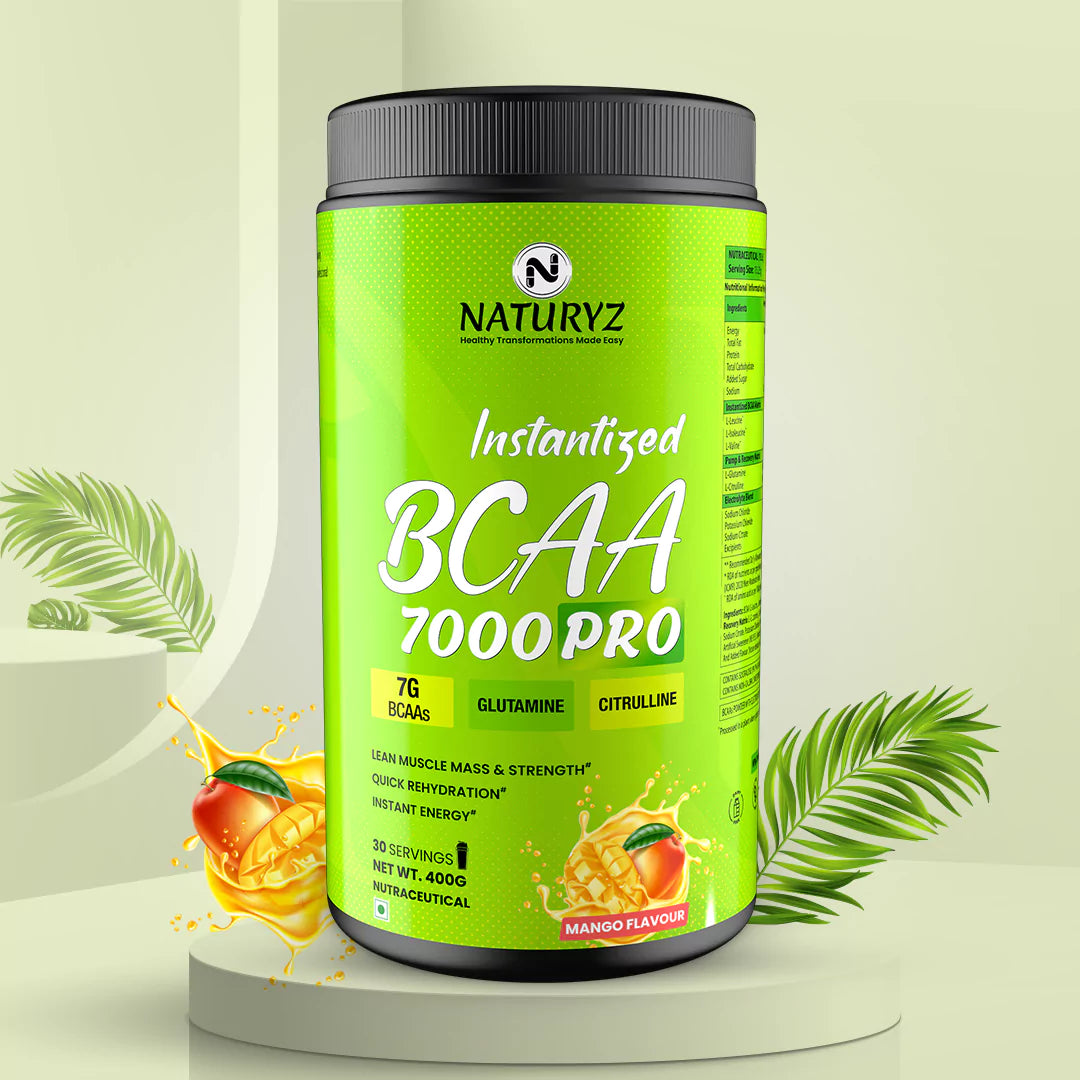 Instantized BCAA 7000 PRO With 7G BCAAs  Instant Energy (Mango) - 300G