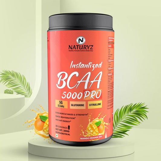 Instantized BCAA 5000 PRO With 5G Vegan BCAAs (Mango Orange Mix)