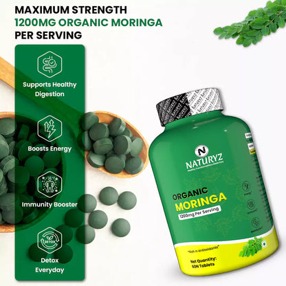 Organic Moringa Highest Strength 1200mg tablets