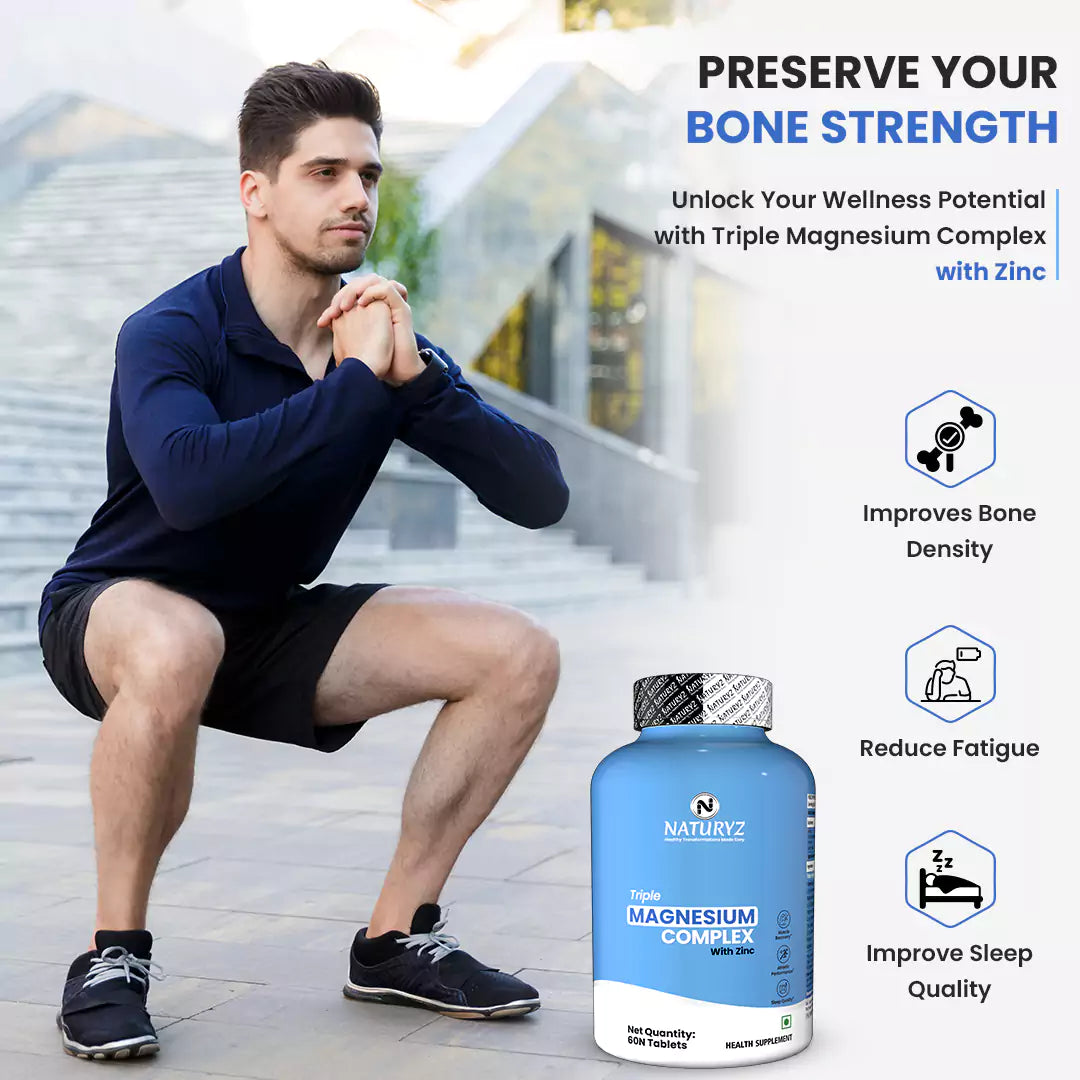 Triple Magnesium Complex With Zinc | Magnesium Aspartate | Vitamin B6