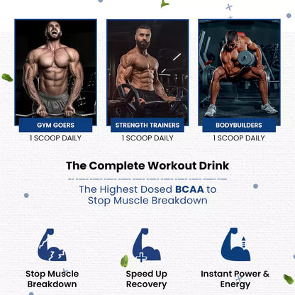 Naturyz Instantized BCAA 450g (Blueberry Mojito Flavour)-With Shaker