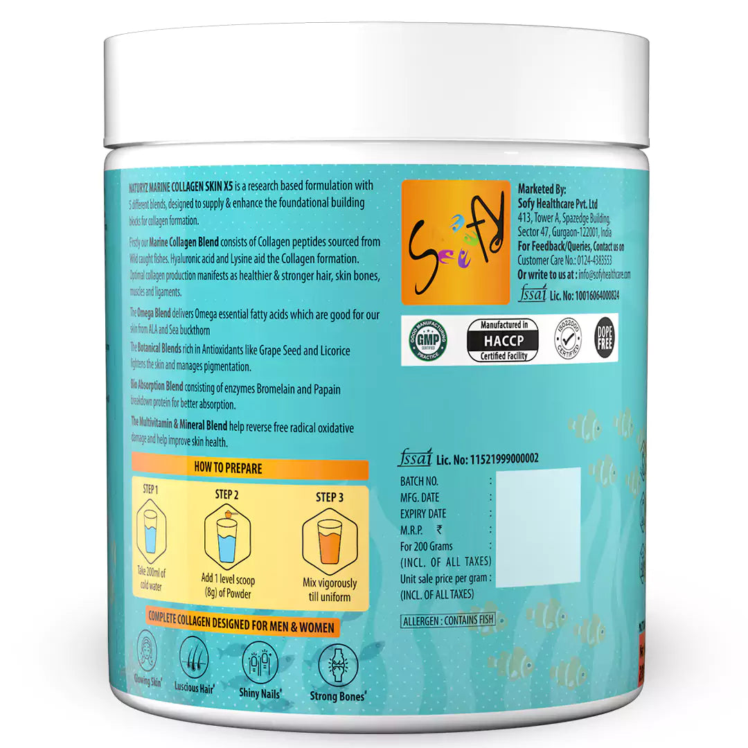 Marine Collagen Skin X5 With Power of 5 Blend & Complex (Guava)