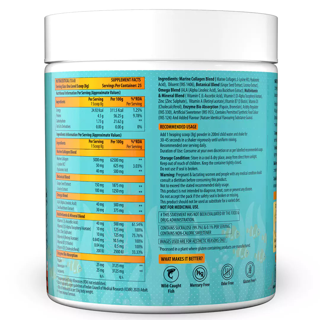 Marine Collagen Skin X5 With Power of 5 Blend & Complex (Guava)