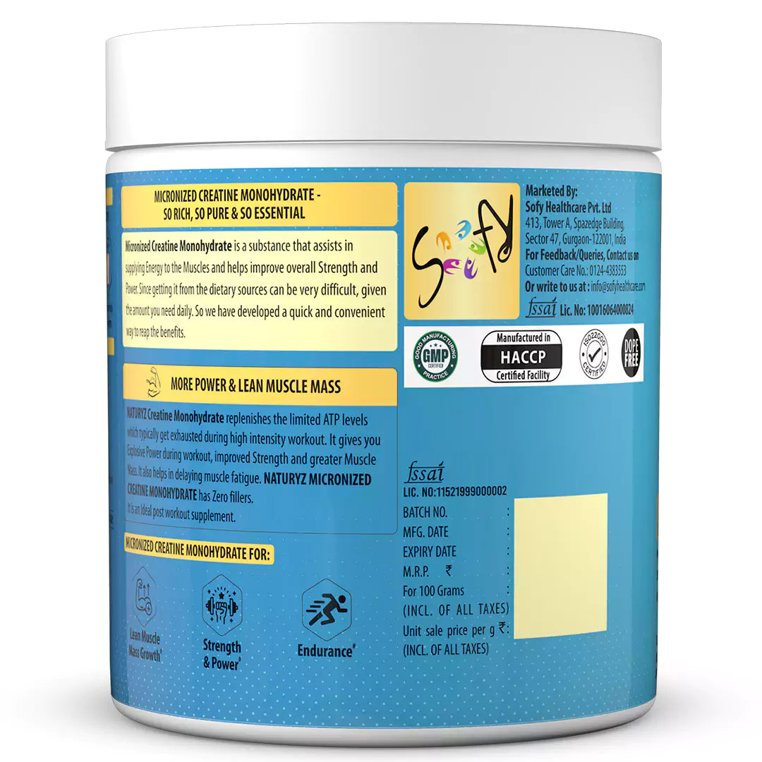 Micronized Creatine Monohydrate 3G Creatine | 10 MG Quercetin (Unflavoured)