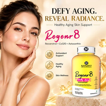 Regener8 Healthy Aging Skin Support With Resveratrol - Capsules