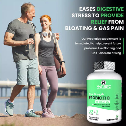Triple Strength Probiotic 50 Billion CFU with Pre-Probiotic 600Mg