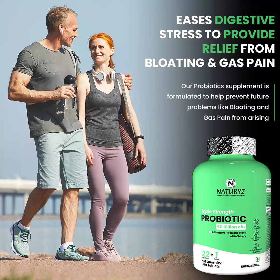 Triple Strength Probiotic 50 Billion CFU with Pre-Probiotic 600Mg