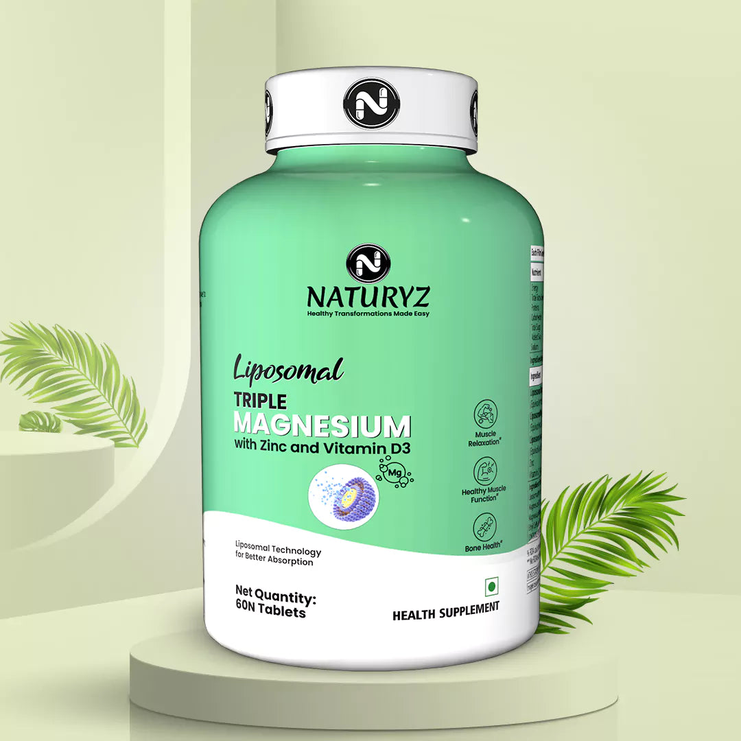 Liposomal Triple Magnesium supplement with Zinc & Vitamin D3 - Tablets