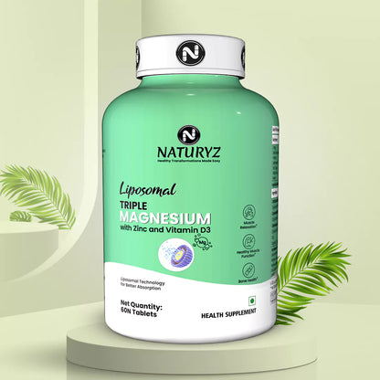 Liposomal Triple Magnesium supplement with Zinc & Vitamin D3 - Tablets