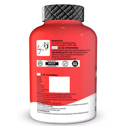 Liposomal Iron Capsules with Folic Acid, Vitamin B12, Vitamin C & Curcuma Longa | Iron Supplement for Men & Women
