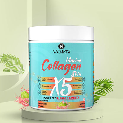 Marine Collagen Skin X5 With Power of 5 Blend & Complex (Guava)