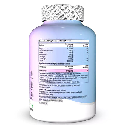 Extra Strength Milk Thistle 1400mg | Supports Liver Health & Natural Detox