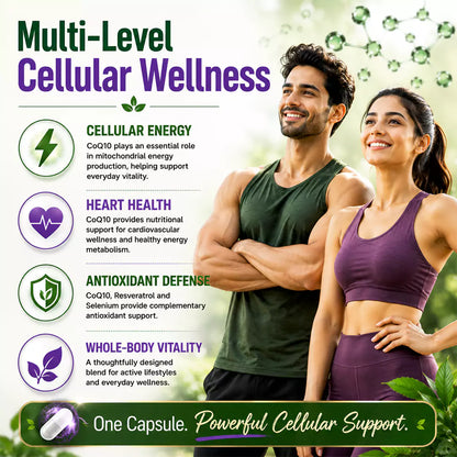 Liposomal CoQ10 with Flaxseed, Resveratrol & Selenium 30 Veg Capsules