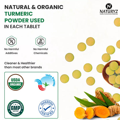 Organic Turmeric Highest Strength 1200mg tablets