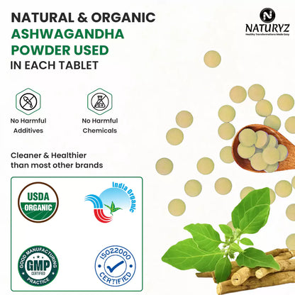 Organic Ashwagandha Highest Strength 1200mg tablets