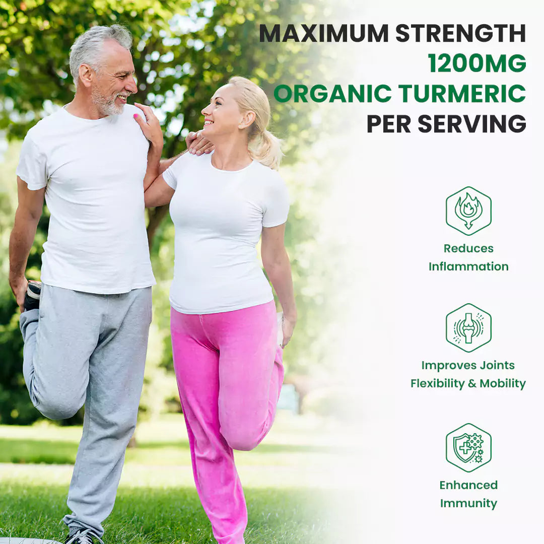 Organic Turmeric Highest Strength 1200mg tablets