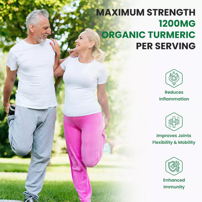Organic Turmeric Highest Strength 1200mg tablets