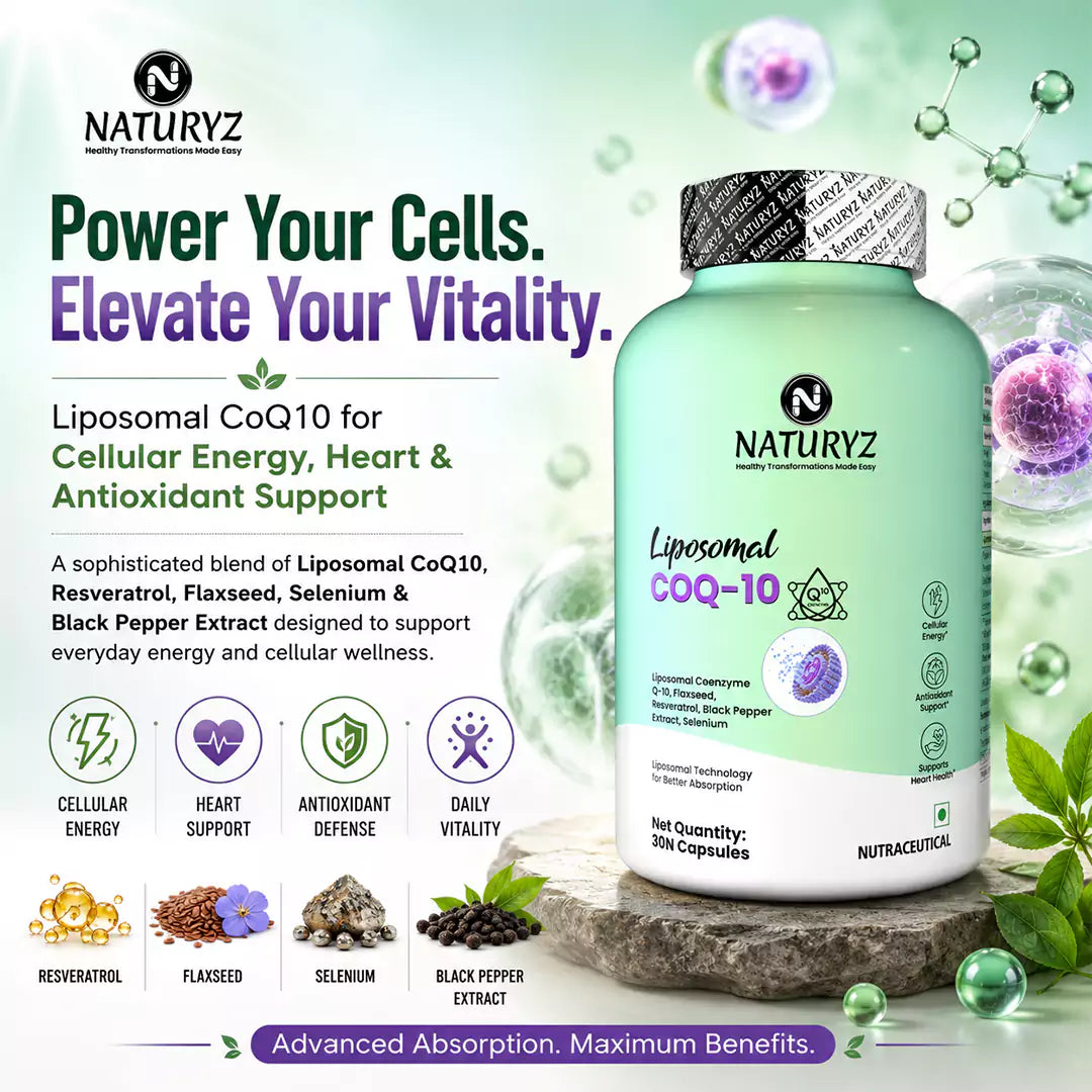 Liposomal CoQ10 with Flaxseed, Resveratrol & Selenium 30 Veg Capsules