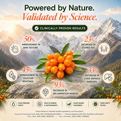 Himalayan Sea Buckthorn Pulp 400ml  | Makes 80 Glasses
