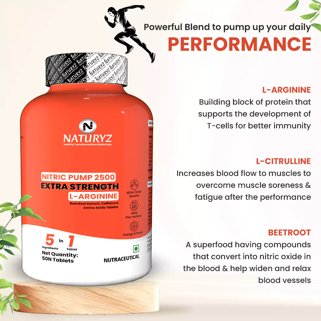 Nitric Pump 2500 mg Extra Strength L-Arginine