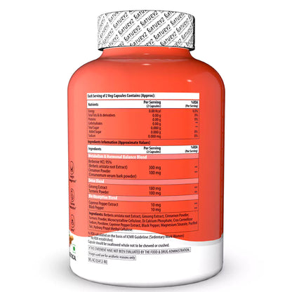 Naturyz Premium Berberine + Cinnamon  60 Capsules