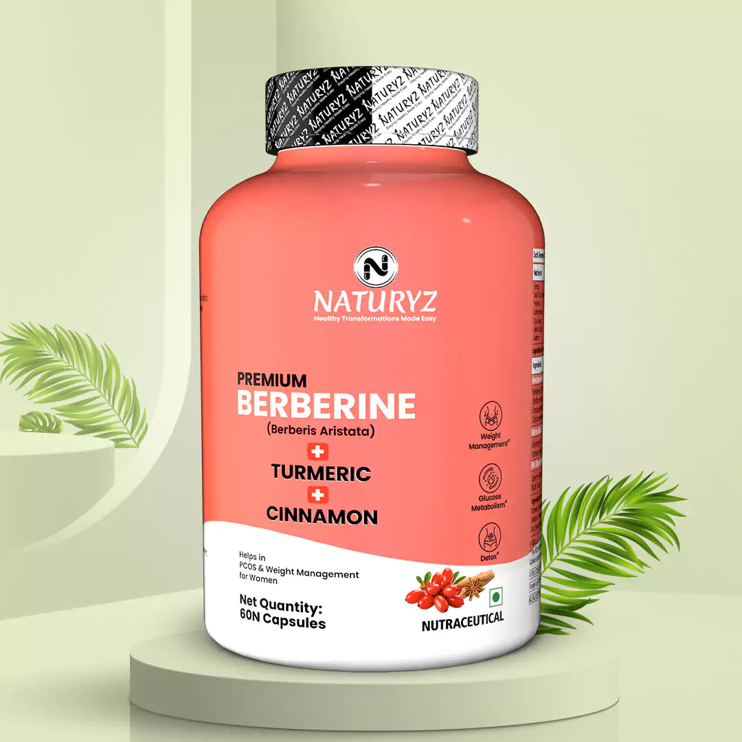 Naturyz Premium Berberine + Cinnamon  60 Capsules
