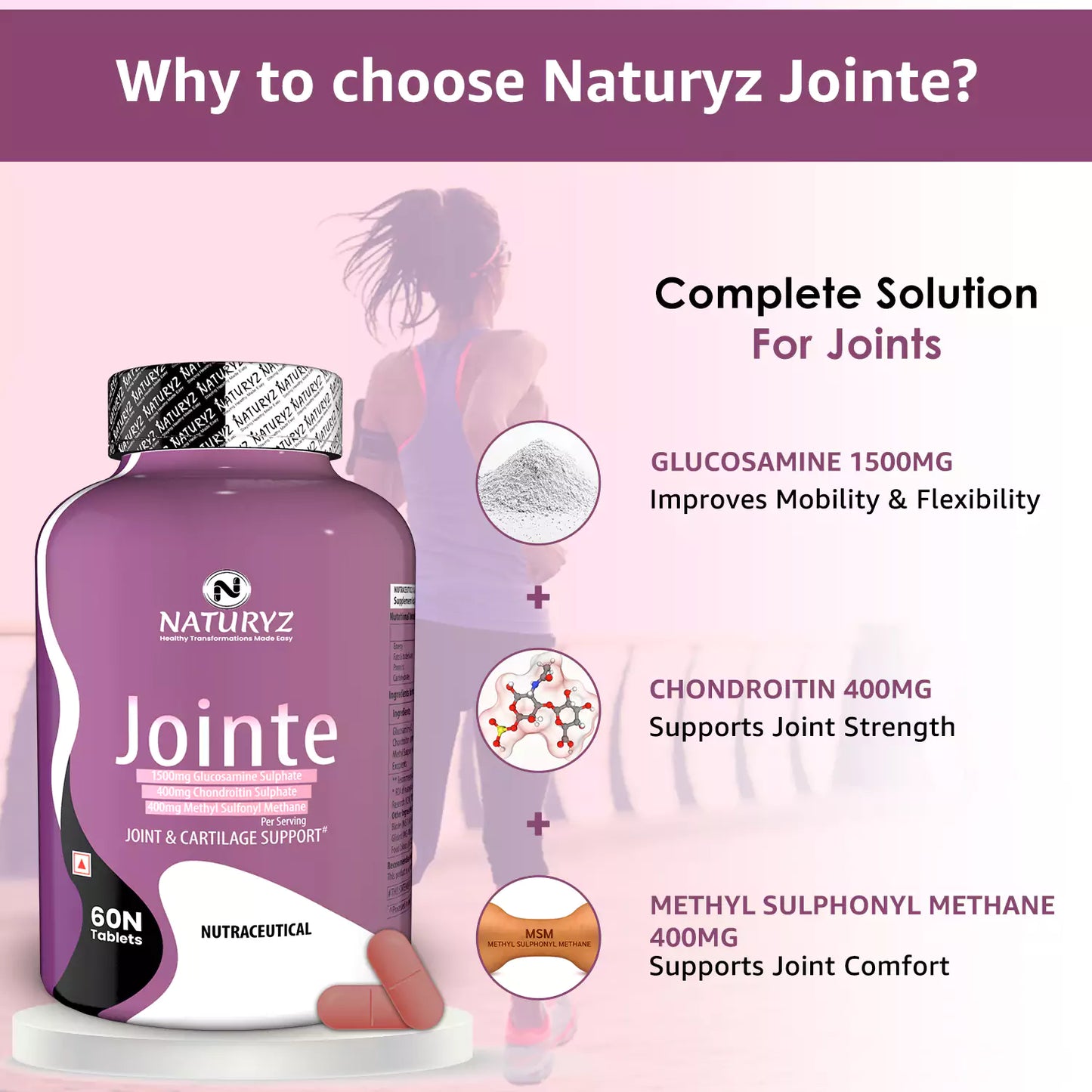 Naturyz Jointe Complete Solution For Joints - 60 Tablets
