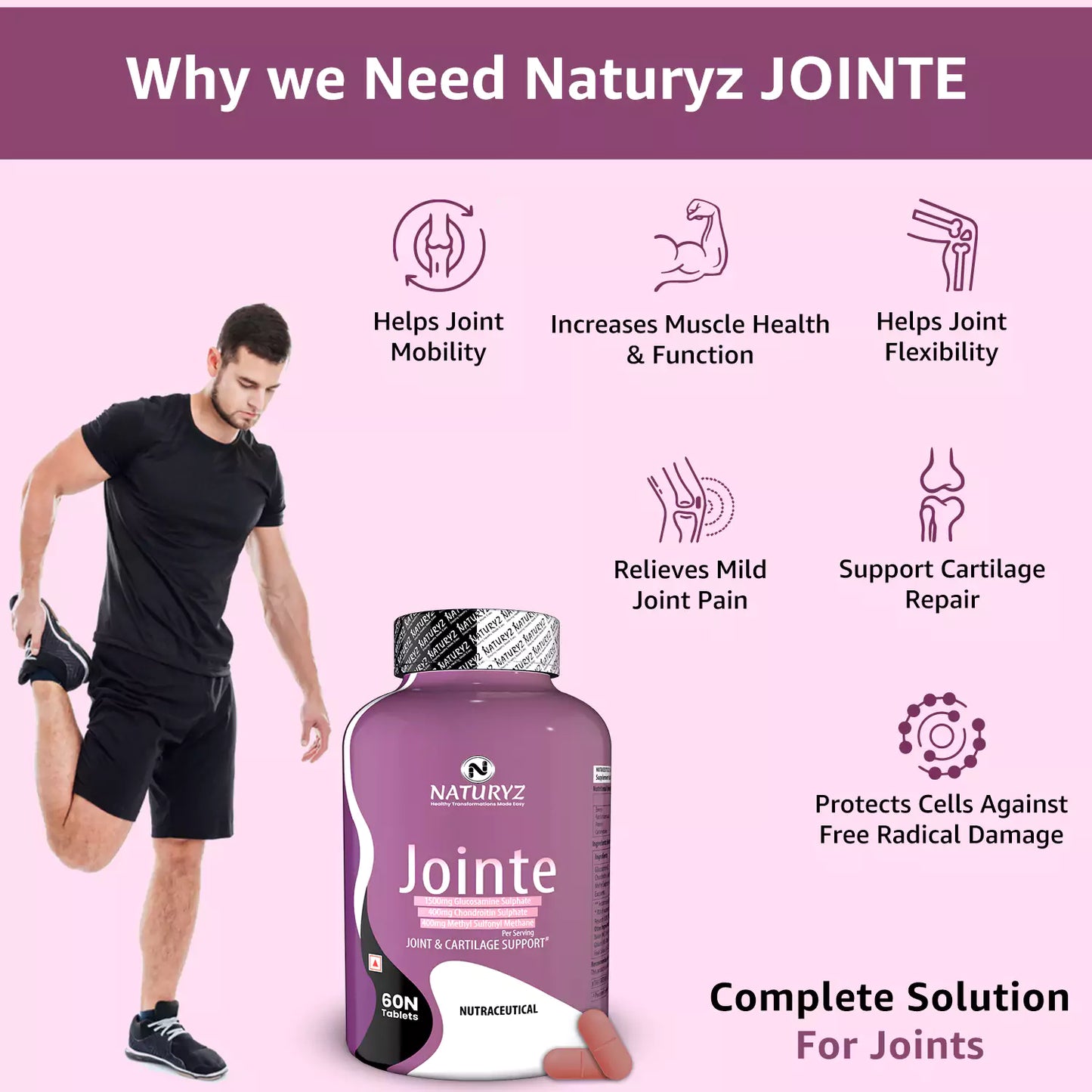 Naturyz Jointe Complete Solution For Joints - 60 Tablets