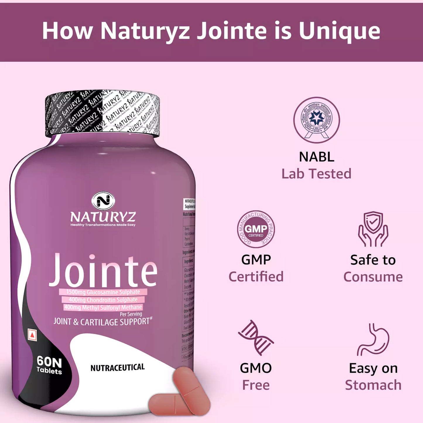Naturyz Jointe Complete Solution For Joints - 60 Tablets