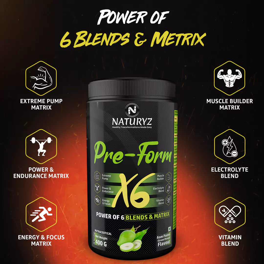 Buy PRE-FORM X6 400g (Aam Panna)-With Shaker | Naturyz