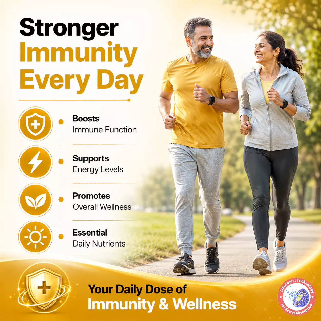 Liposomal Vitamin D3 K2 Supports Stronger Bones, Muscles, Immunity & Calcium Absorption - 90 Tablets