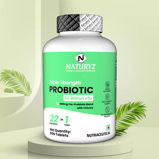 Triple Strength Probiotic 50 Billion CFU with Pre-Probiotic 600Mg