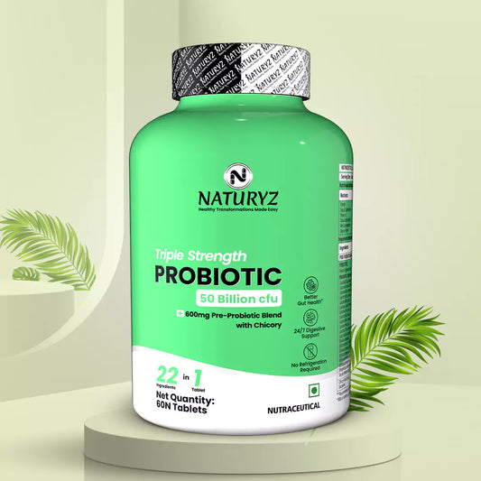 Triple Strength Probiotic 50 Billion CFU with Pre-Probiotic 600Mg
