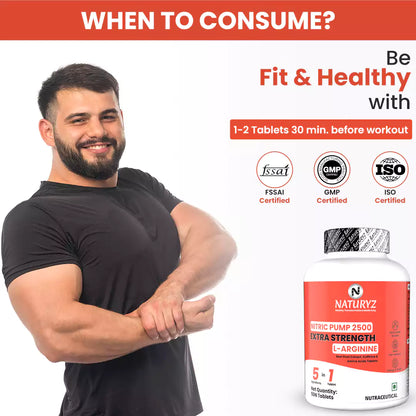 Nitric Pump 2500 mg Extra Strength L-Arginine