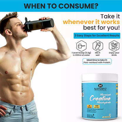 Micronized Creatine Monohydrate 3G Creatine | 10 MG Quercetin (Unflavoured)