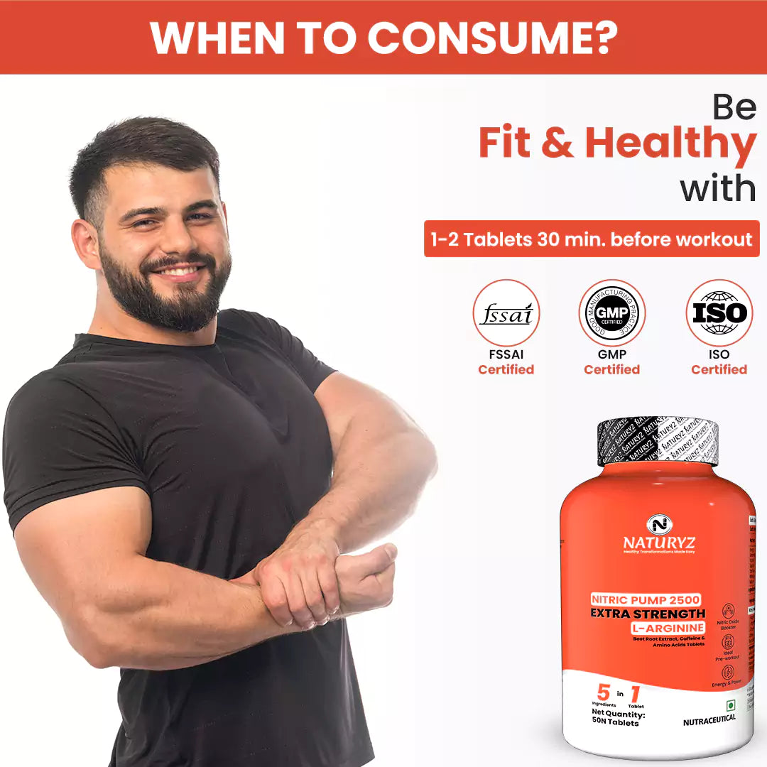 Nitric Pump 2500 mg Extra Strength L-Arginine