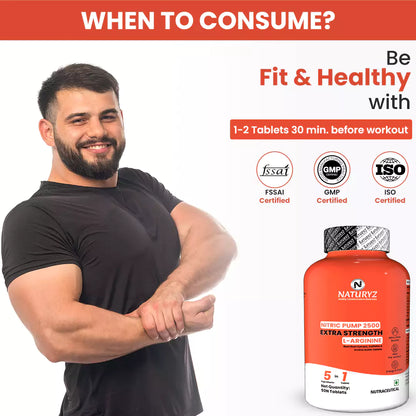 Nitric Pump 2500 mg Extra Strength L-Arginine