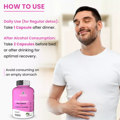 Naturyz After Cheers Milk Thistle + N Cysteine 60 Capsules