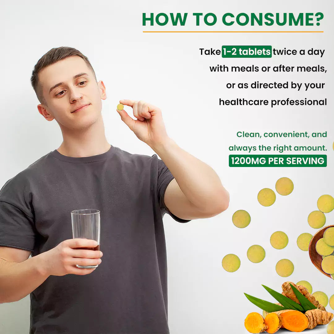 Organic Turmeric Highest Strength 1200mg tablets