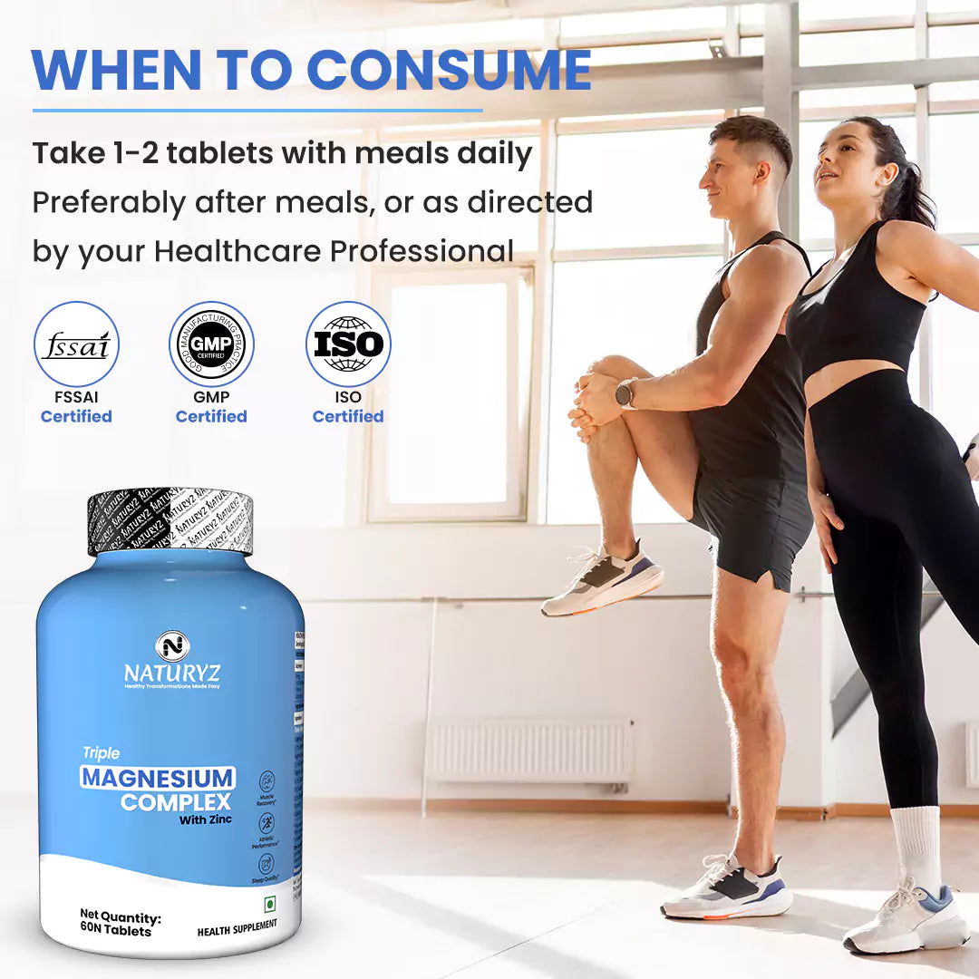 Triple Magnesium Complex With Zinc | Magnesium Aspartate | Vitamin B6