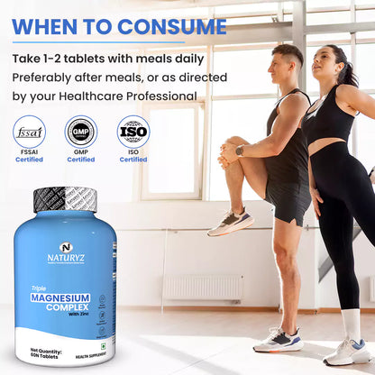 Triple Magnesium Complex With Zinc | Magnesium Aspartate | Vitamin B6