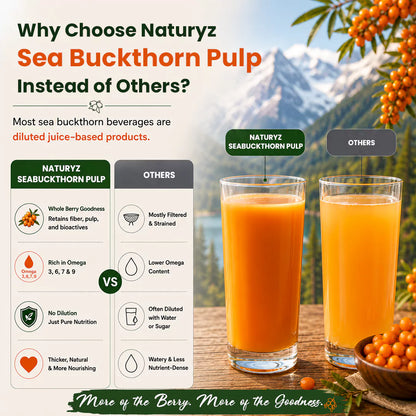 Himalayan Sea Buckthorn Pulp 400ml  | Makes 80 Glasses